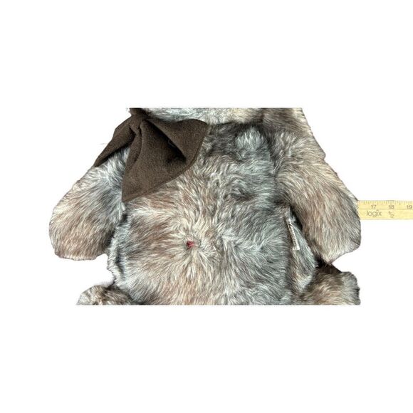 Vintage Ms. Noah Bunny Rabbit Hare Plush Brown Gray Rare Floppy Ears Nostalgia - Picture 7 of 9